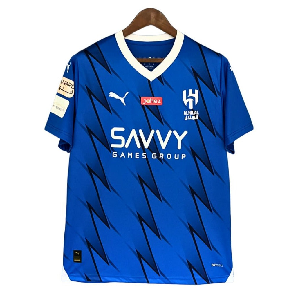 Camisa Al-Hilal 2023/24 Home Azul - #10 Neymar Jr. - Tamanho GG - Masculina