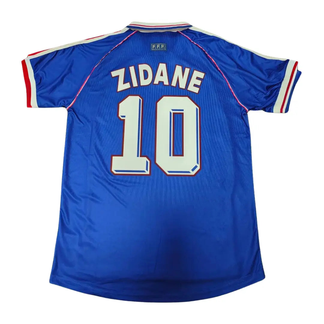 Camisa França 1998 Home #10 ZIDANE - Tamanho G (L)