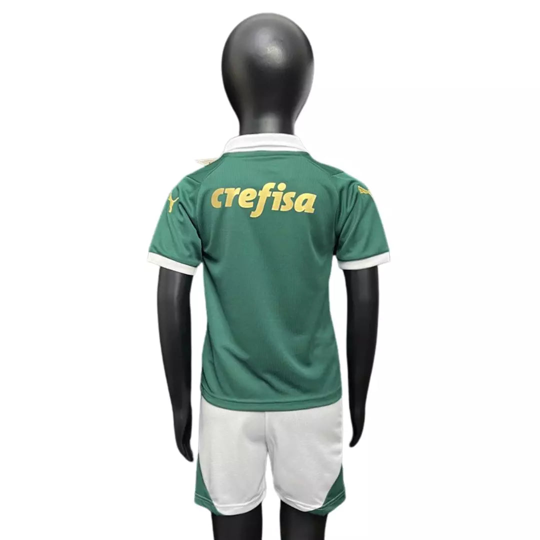 Conjunto Infantil Palmeiras 2024/25 Home - Tamanho 18 (3-4 anos)