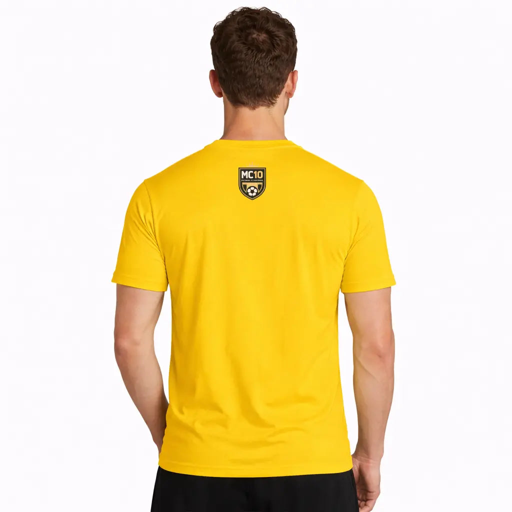 Camiseta MC10 Copa Vai Brasa Amarelo 100% Algodão 30.1