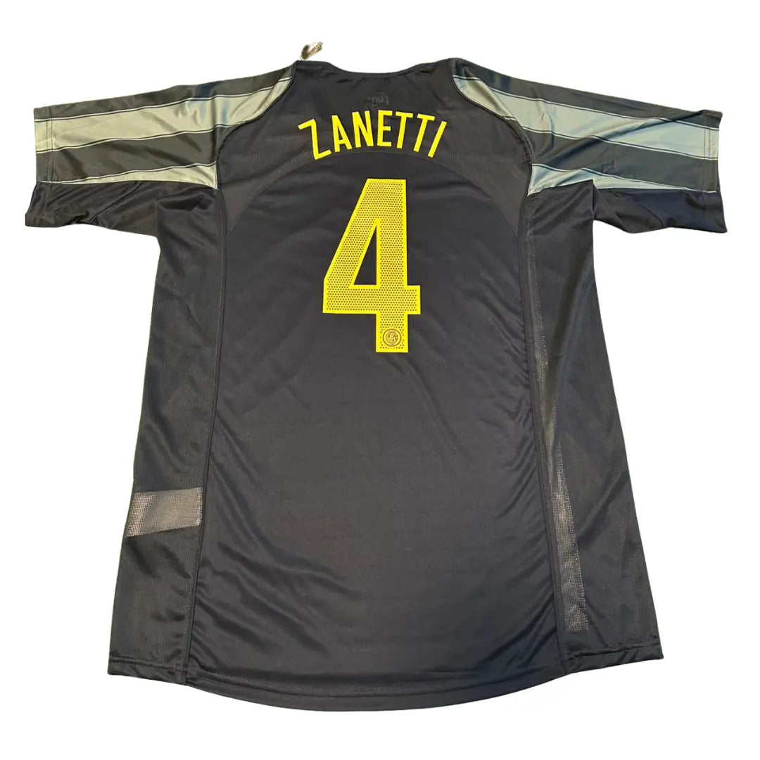 Camisa Inter de Milão 2004/05 Third - #4 ZANETTI - Tamanho XGG (2XL)