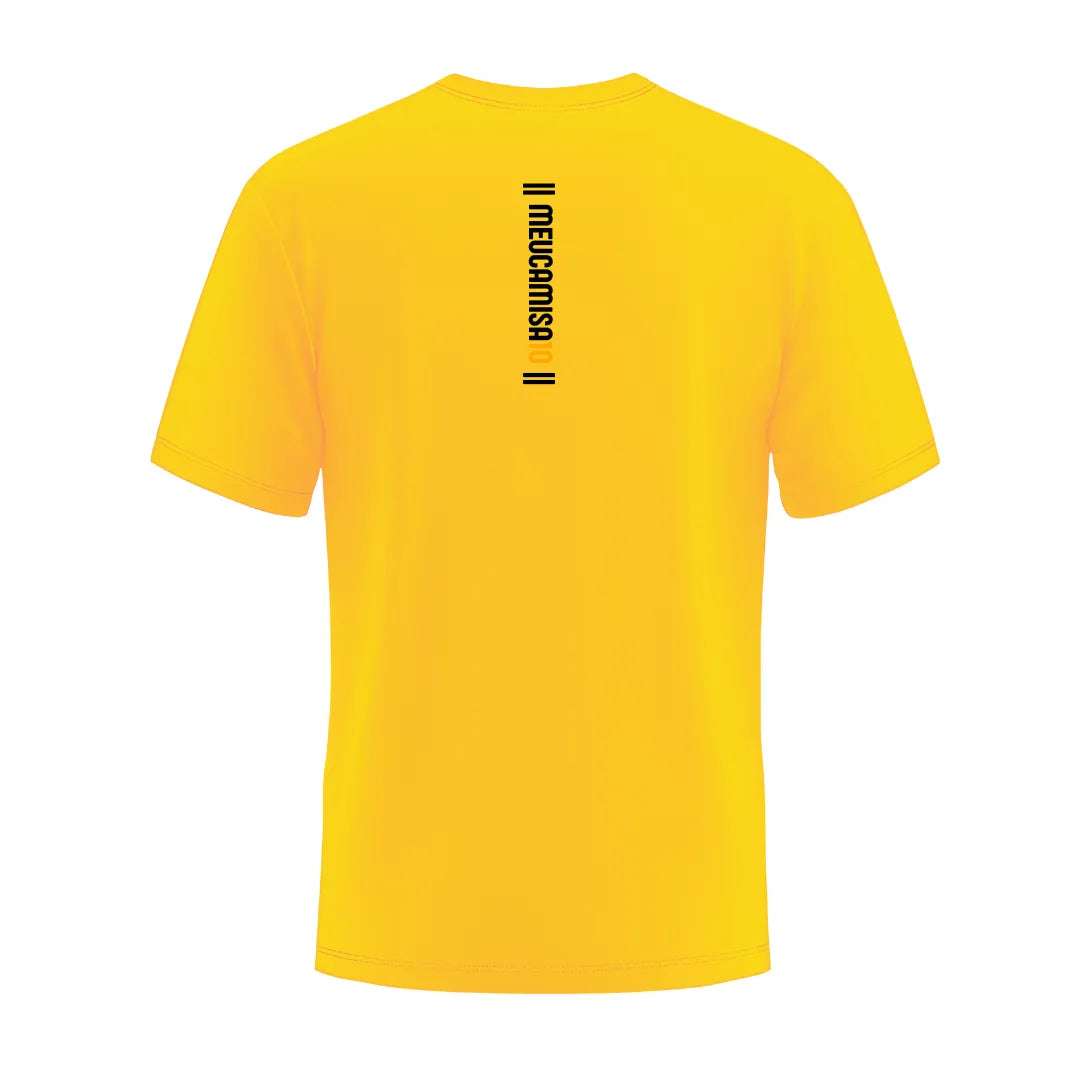 Camiseta MC10 Copa Baixola Amarelo 100% Algodão 30.1