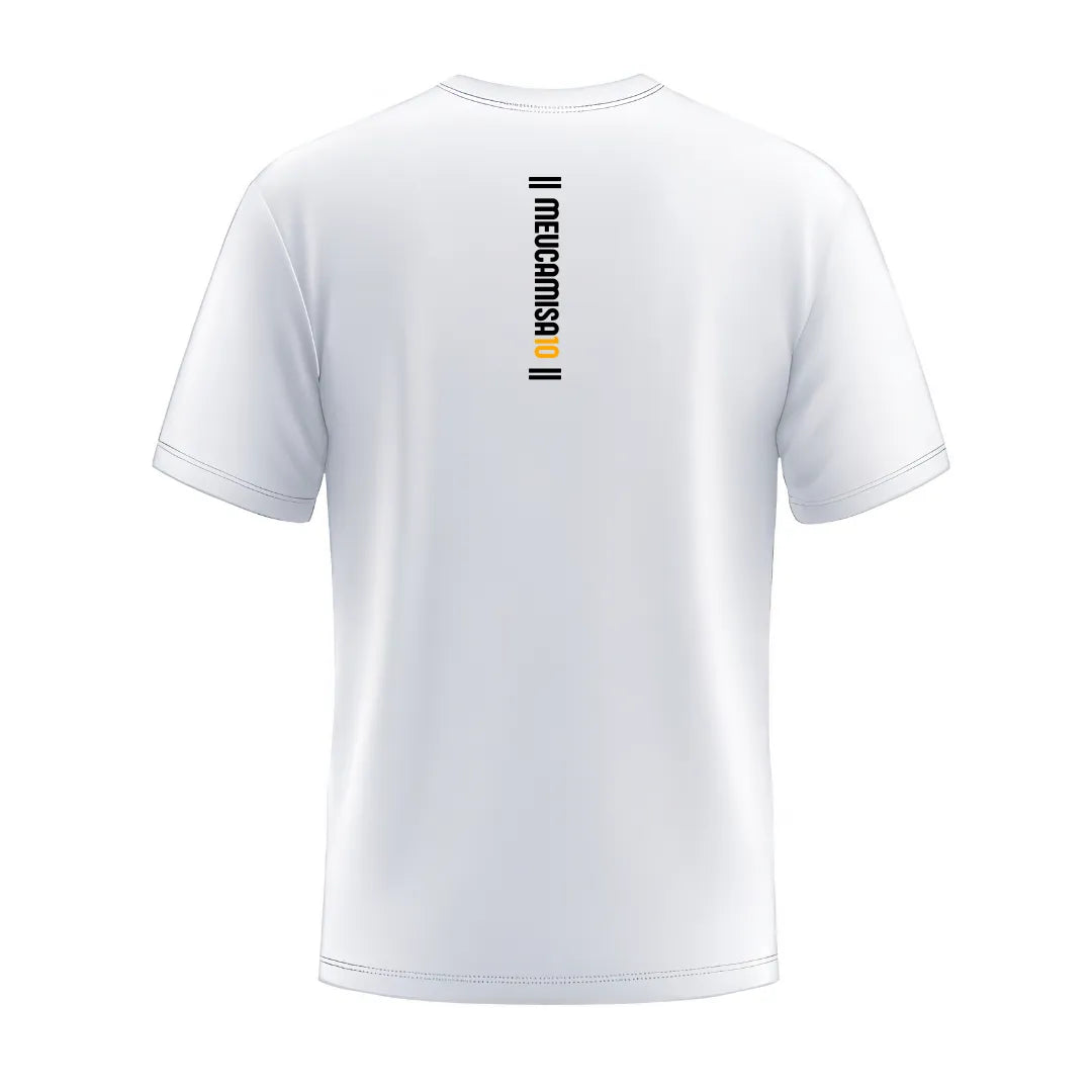 Camiseta MC10 Brasil Selo Fenômeno Branca 100% Algodão 30.1