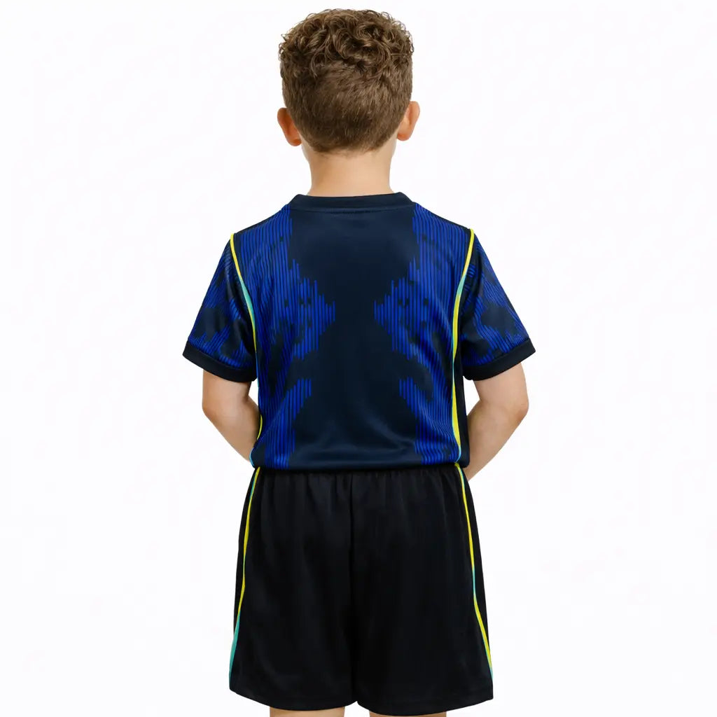 Conjunto Infantil Seleção Brasil 2026 Away Azul