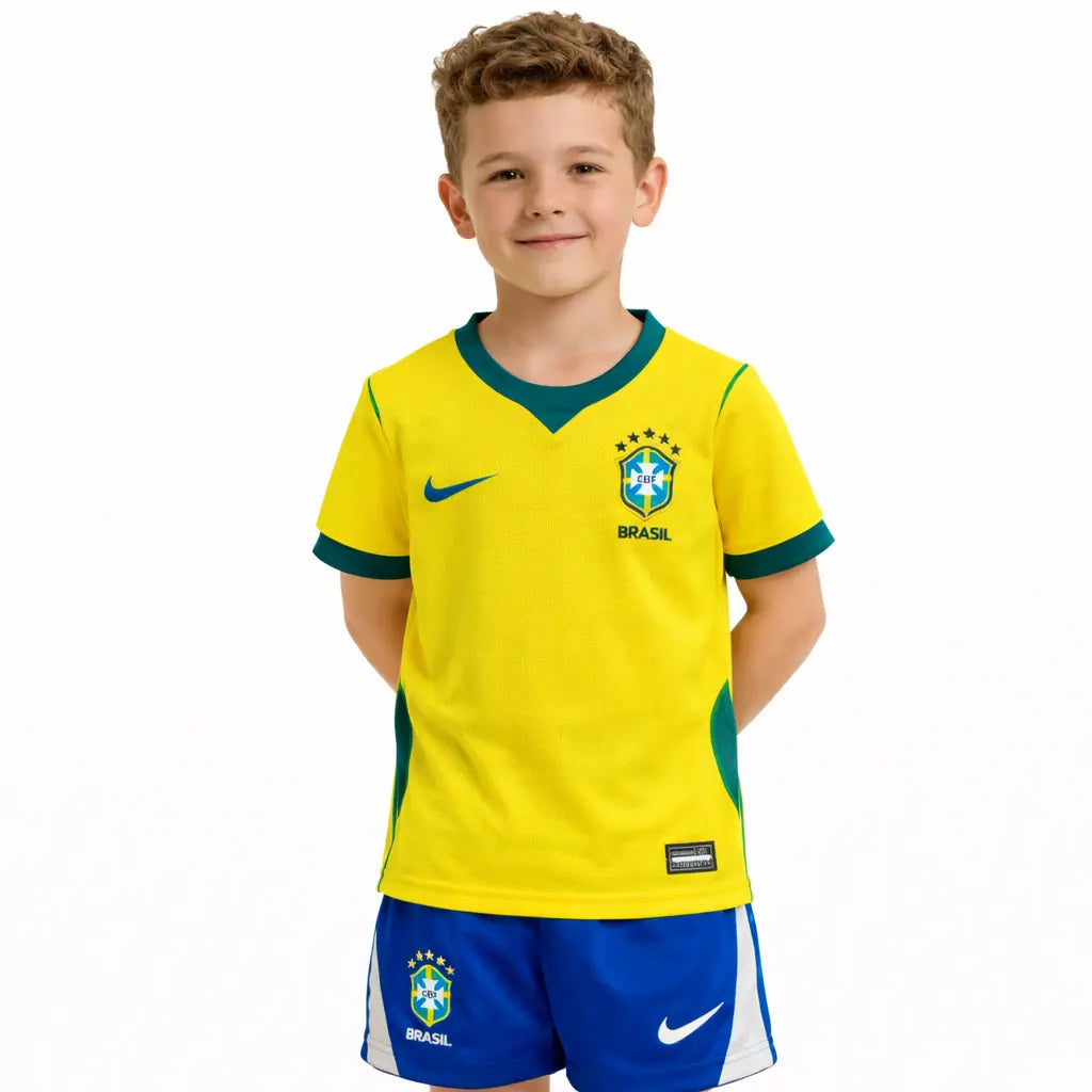 Conjunto Infantil Seleção Brasil 2026 Home