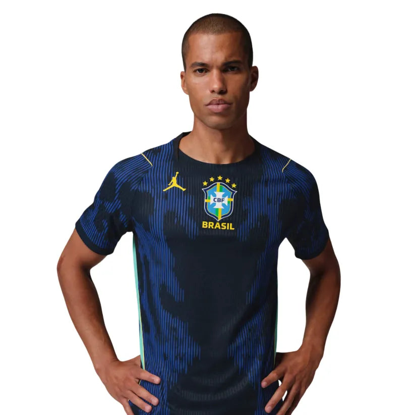 Camisa Brasil 2026 Away Azul - Versão Jogador