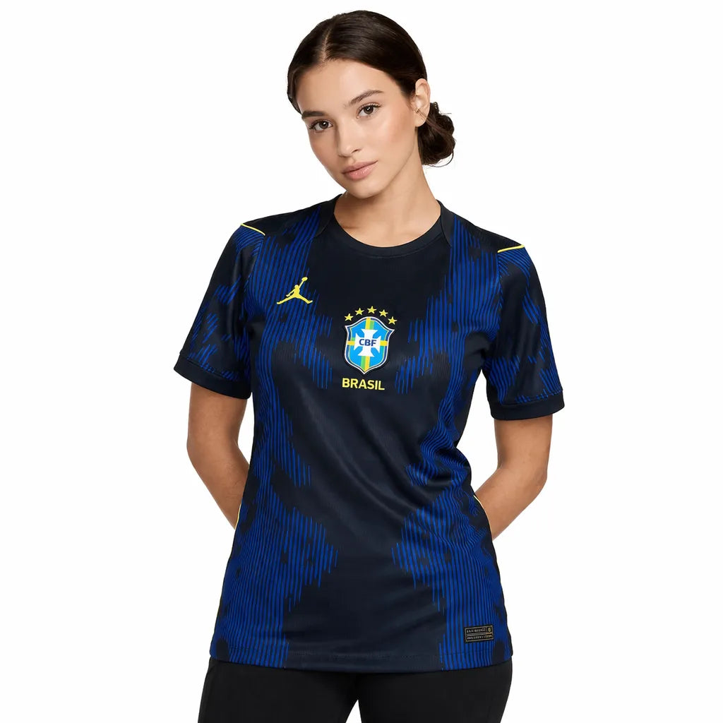 Camisa Brasil 2026 Away Azul - Versão Feminina