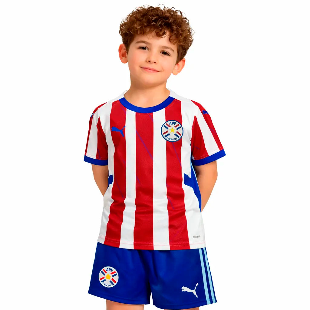 Camisa Seleção Paraguai 2024 Home - Kit Torcedor Infantil