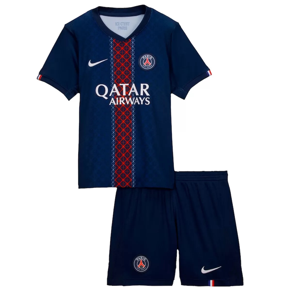 Camisa PSG Paris Saint Germain 2025/26 Home - Kit Infantil - Tamanho 22 (6-7 Anos)